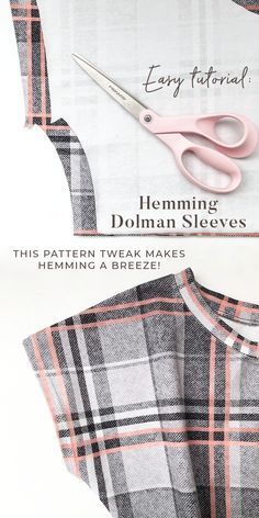 Dropped Shoulder Sleeve Pattern Sewing, Sewing Sleeves, Sewing Tips And Tricks, Beginner Sewing Projects Easy, Sew Ins, Leftover Fabric, Sewing Blogs, Patterns Sewing, Sewing Lessons