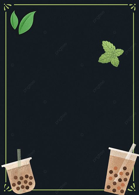 Milk Tea Black Simple Border Background Milk Tea Menu Background Design, Milktea Menu Design Template, Milktea Background Design, Milk Tea Background Design, Milktea Menu Design, Milktea Aesthetic Background, Milk Tea Background, Milktea Aesthetic, Reception Checklist