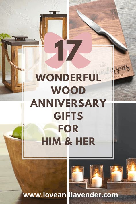 Celebrate your 5th anniversary with a unique wood gift! We've put together our favorite ideas for him and her to get you started. #anniversary #anniversarygifts #anniversarygiftideasforhim #anniversarygiftsforhim #anniversarygiftsforher 5 Anniversary Gift Ideas For Him, 5th Wedding Anniversary Gifts For Him, 5th Anniversary Gift Ideas, Five Year Anniversary Gift, Wooden Anniversary Gift, Anniversary Diy, 5th Wedding Anniversary Gift, Diy Anniversary Gift, Homemade Anniversary Gifts