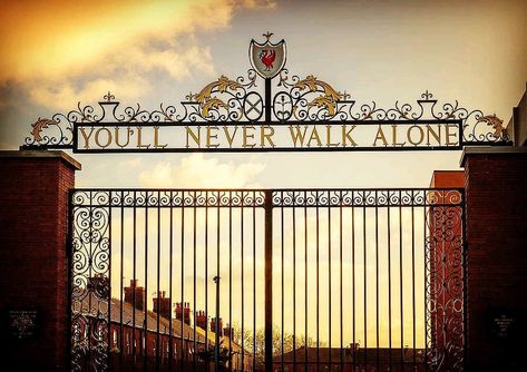 Shankly Gates Tattoo, Liverpool Tattoo Sleeve, Liverpool Horizontal Wallpaper, Lfc Tattoo, Vvd Liverpool Wallpaper, Liverpool Fc Tattoo, Liverpool Tattoo, Bill Shankly, Anfield Stadium