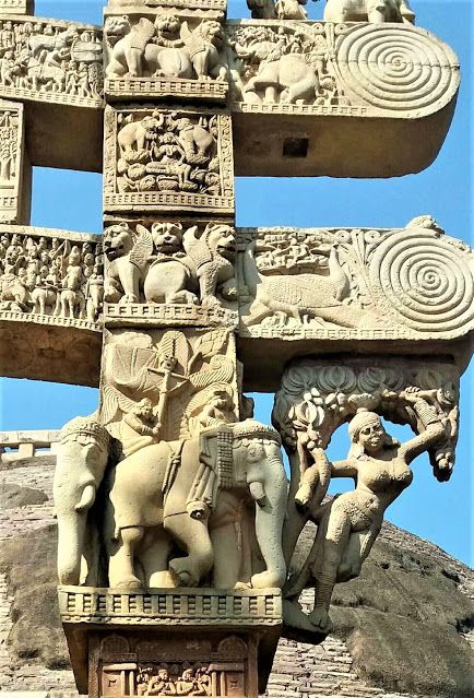 Sanchi Stupa Architecture, Great Stupa At Sanchi, Indian Monuments, Sanchi Stupa, Buddhist Architecture, Ancient Indian History, Pictures For Wallpaper, Chinese Background, Temple India