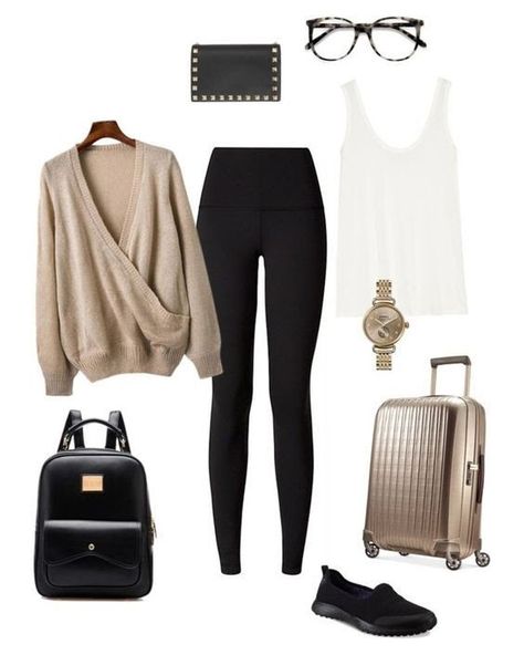 Comfortable Outfit Ideas to Wear While Long Distance Traveling - Mommy's Block Party Travel Clothes Women Airplane, Airplane Outfit, Best Travel Pants, Perfect Travel Outfit, Flight Outfit, Airplane Outfits, Travel Clothes, Travel Clothes Women, Long Flights