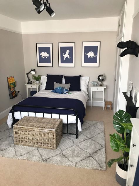 Boys Dinosaur Bedroom, Dinosaur Room Decor, Toddler Boy Room Decor, Boy Toddler Bedroom, Dinosaur Bedroom, Boys Bedroom Makeover, Big Boy Bedrooms, Boy Bedroom Design