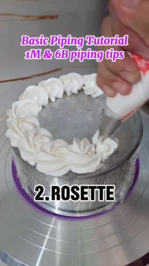 541K views · 12K reactions | Basic Piping Tutorial for beginners using 1M & 6B piping tips 😃  #pipingtips #foryourpageシ #cttoaudio | By JoanFacebook 1e Piping Tip, Round Tip Piping Techniques, Piping For Beginners, Icing Tips Guide Piping Techniques, Beginners Cake Decorating, Store Bought Frosting Hacks Piping, 4b Piping Tip, 1m Piping Tip, Easy Way To Fill Piping Bag