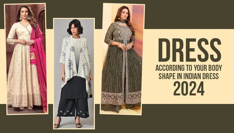 Dress According to Your Body Shape in Indian Dresses 2024 — G3+ Fashion Rectangle Body Shape Indian Outfits, Draping Top, V Shape Body, Draping Wedding, Kids Ethnic Wear, Rectangle Body Shape, Mehendi Outfits, Dress For Petite Women, Party Sarees