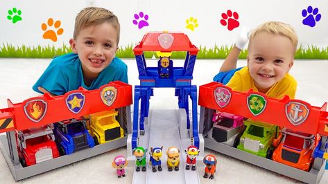 Vlad And Niki, Duplo Ideas, Paw Patrol Toy, Paw Patrol Vehicles, Paw Patrol Rescue, Brush Teeth, Boys 1st Birthday Party Ideas, Paw Patrol Toys, Cupcake Cake Designs