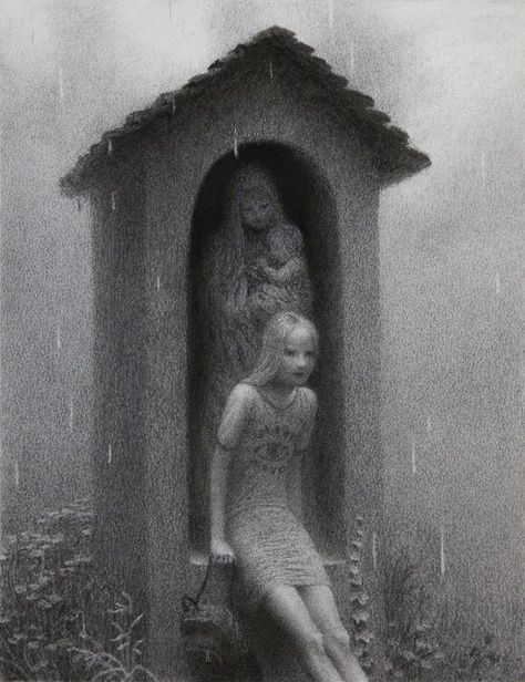 Aron Wiesenfeld, New Works, Scary Art, Surreal Art, Horror Art, Cool Artwork, Art Sketchbook, Dark Art, A Child