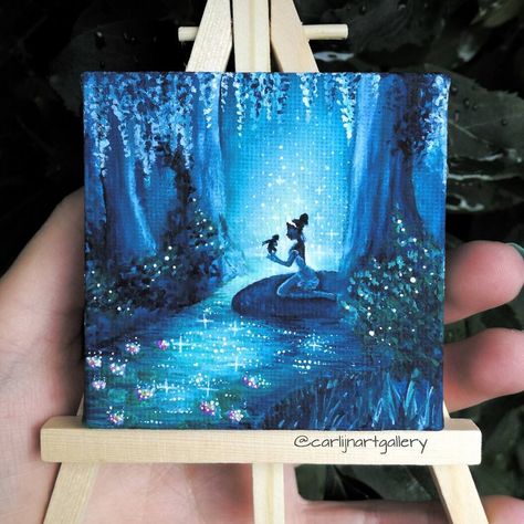 Hand painted Princess and the Frog mini painting for @keshiatrevino ❤  What do you think? Princess And The Frog Painting, Frog Painting, Sea Drawing, Acrylic Painting Inspiration, Diy Tiny House, Disney Paintings, Frog Drawing, Princess And The Frog, Frog Art