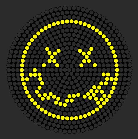 Nirvana Logo Perler Bead Pattern / Bead Sprite Logo Nirvana, Plastic Bead Crafts, Nerdy Perler Beads, Nirvana Logo, Escuela Diy, Kandi Cuffs, Hamma Beads Ideas, Hamma Beads, Music Inspiration