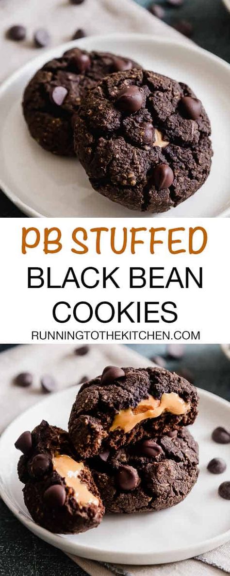 Black Bean Cookies, Bean Cookies, Chocolate Avocado Brownies, Chocolate Chip Shortbread Cookies, Simple Cookie, Fudge Cookies, Healthy Cookie Recipes, Cookies Easy, Photo Food