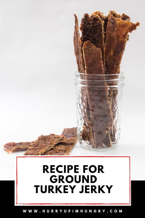 Have you made ground turkey jerky before? It's SO good! Learn how to make turkey jerky in a dehydrator using ground turkey meat with this recipe. #turkeyjerky #dehydrator #dehydratorrecipes #jerky #jerkyrecipes Ground Turkey Jerky Recipe Dehydrator, Ground Turkey Jerky Recipe, Turkey Jerky Recipe Dehydrator, Hamburger Jerky, Dehydrate Meat, Turkey Jerky Recipe, Jerky Recipes Dehydrator, Oven Jerky, Preserve Meat