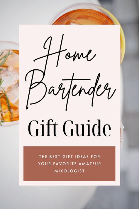 Gift Guide: Home Bartender by Abigail Albers | I love putting together gift guides so first up is the gift guide for the home bartender. There is so much amazing barware out there. This list is perfect for the amateur mixologist in your life who already has everything they don't need. #giftguide #giftsforhim Home Bartender, Bartender Gifts, Book Bar, Good Gifts, Cocktail Book, Cocktail Set, Punch Recipes, Family Kitchen, Champagne Bottles