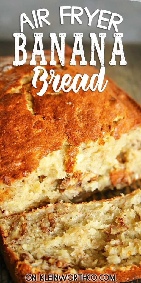 Air Fryer Banana Bread, Air Fryer Banana, Air Fryer Recipes Dessert, Banana Bread Ingredients, Air Fryer Oven Recipes, Easy Banana Bread Recipe, Air Fry Recipes, Classic Breakfast, Make Banana Bread