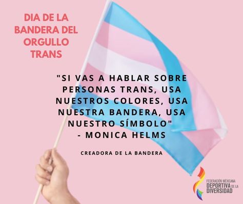 🌈 Hoy celebramos 21 años de la Bandera del Orgullo Trans 🏳️‍⚧ Un poco de historia sobre esta versión de la bandera trans: Esta bandera del orgullo trans fue creada por #MonicaHelm (una mujer trans) en 1999, y fue mostrada por primera vez en una marcha del orgullo en Phoenix, Arizona, EU en 2000. La bandera representa a la comunidad trans y consta de cinco franjas horizontales, dos de color azules, dos de color rosa, y una blanca en el centro. Helms describe la bandera de la siguiente maner Phoenix Arizona, Color Rosa, Pie Chart, Italy, Anime, Color, Design, Art