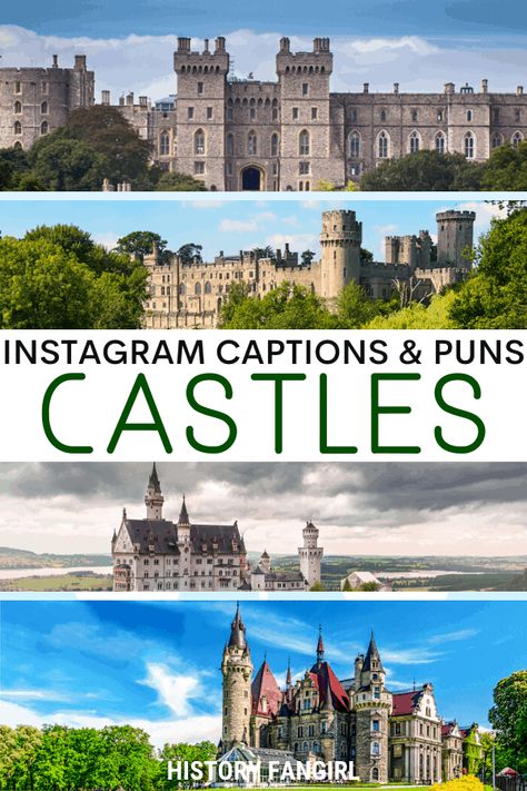 50 Regal & Hilarious Castle Puns for Castle Instagram Captions - History Fangirl Instagram Captions Travel, Lough Eske Castle, Pembroke Castle, Ludlow Castle, Castle Quotes, Hatley Castle, Boldt Castle, Castles In Wales, Peles Castle