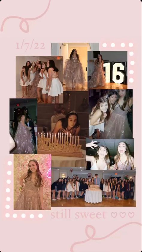 Sweet 16 Story Instagram, Bestie Birthday Post Instagram, Insta Story Idea For Bestie Birthday, Ig Birthday Story Ideas For Bestie, Bestie Birthday Insta Story Ideas, Bd Story Ideas Ig, Birthday Post For Friend, Birthday Instagram Story Ideas Best Friend Collage, Instagram Birthday Story Ideas