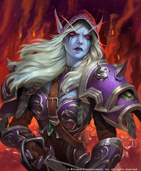 Minion Card, Sylvanas Windrunner, Warcraft Characters, Lich King, Warcraft Art, Night Elf, Heroes Of The Storm, Blizzard Hearthstone, Gaming Tattoo