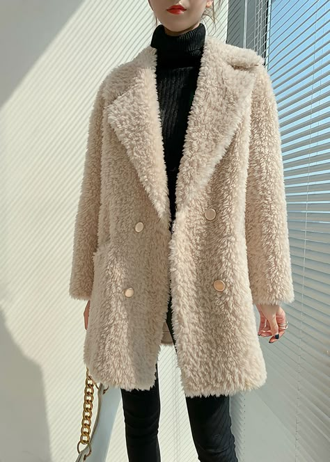 Vivian Seven Women's Coat Women's Winter Coat, Long Overcoat, Fleece Coat, Fancy Outfits, Winter Coats Women, Real Fur, Shearling Jacket, Soft Wool, Winter Women