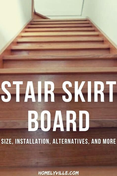 #stairskirtboard Skirt Boards On Stairs, Staircase Skirting Ideas, Stair Skirt Board Ideas, Faux Stair Skirt, Stair Skirt Board Diy, Stair Skirt Board To Baseboard, Diy Stair Skirt Board, Stairs Without Skirt Board, Scribing Stair Skirt Board