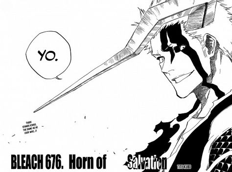 Bleach Ichigo Horn Of Salvation, Horn Of Salvation, Bleach Manga Panels, Ichigo X Orihime, Ichigo Manga, Ichigo And Orihime, Kubo Tite, Burn The Witch, Tite Kubo