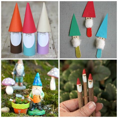 13 Garden Gnome Crafts Gnome Crafts For Preschool, Gnomes Crafts For Kids, Gnome Activities, Enchanted Crafts, Gnome Crafts For Kids, School Gnomes, Gnome Classroom, Fairytale Crafts, 2nd Grade Crafts