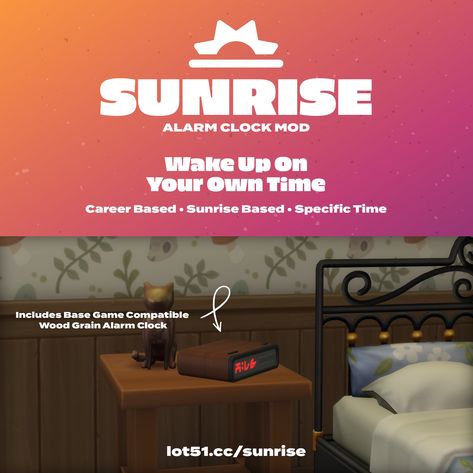 Sims 4 Functional Cc, Sims 4 Functional, Mods Sims 4, Los Sims 4 Mods, Arcade Room, Sunrise Alarm Clock, Sims 4 Cc Shoes, Sims 4 Gameplay, Sims 4 Cc Furniture