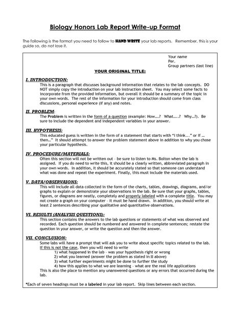 Awesome Biology Lab Report Template Ideas Format High School Regarding Biology Lab Report Template - CUMED.ORG Biology College, Lab Report Template, Biology Lab, Science Writing, Biology Labs, Lab Report, Report Writing, College Essay, Background Information