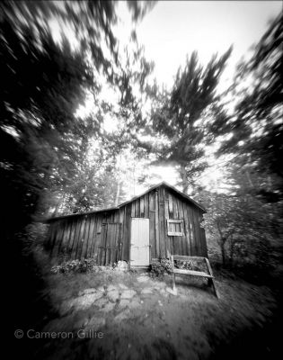 pinhole photograph of naturalist Aldo Leopold's shack near Baraboo. Pinhole Camera Photography, Camera Obscura Photography, Pinhole Camera Photos, 70s Horror, Baraboo Wisconsin, Pinhole Photography, Alternative Photography, Pinhole Camera, Photo Techniques