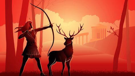 10 Great Greek Myths for the Classroom - WeAreTeachers Deer Goddess, Goddess Of The Hearth, Animal Symbol, Artemis Goddess, Background Knowledge, Sacred Plant, Ancient Goddesses, Greek Gods And Goddesses, Animal Symbolism