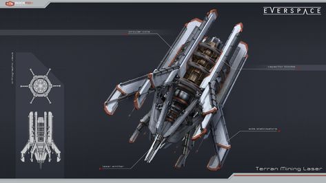 ArtStation - Mining Laser, Tobias Frank Sci Fi Building, Digging Tools, Renewable Energy Systems, Sci Fi Tech, Capital Ship, New Technology Gadgets, Space Adventure, Spaceship Concept, Concept Ships