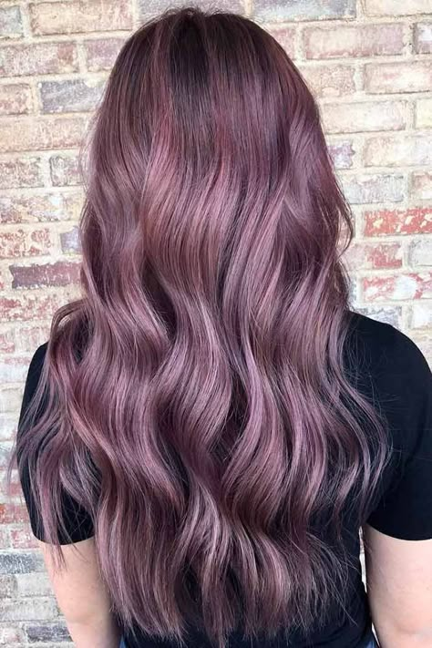 Chocolate Lilac Hair Ideas is the Delicious New Color Trend ★ See more: http://lovehairstyles.com/chocolate-lilac-hair-ideas/ Chocolate Lilac Hair, Hair Color 2017, Lilac Hair Color, Lavender Hair Colors, 2017 Hair Trends, Hair Color Chocolate, Hot Hair Colors, Lilac Hair, Long Hairstyle