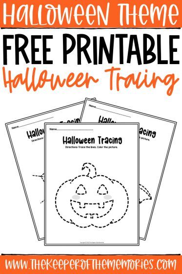 Halloween Tracing Worksheets, Halloween Tracing, Halloween Math Worksheets, Halloween Activities Preschool, Halloween Vocabulary, Tracing Worksheets Free, Free Printable Halloween, Halloween Worksheets, Preschool Tracing