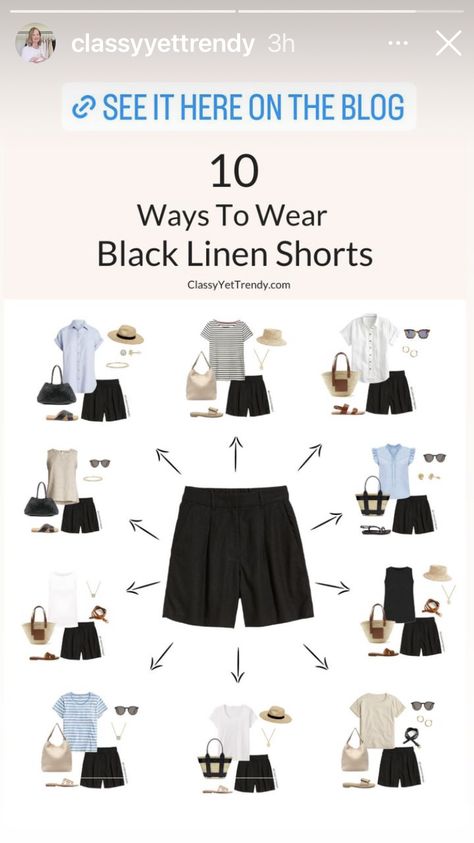 Black Chino Shorts Outfit Women, Linen Black Shorts Outfit, Black Tailored Shorts Outfit, Black Linen Shorts Outfit, Amber Outfit, Chino Shorts Outfit, Grey Shorts Outfit, Khaki Shorts Outfit, Linen Shorts Outfit