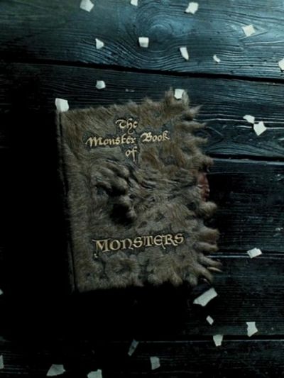 Monster Book of Monsters (Harry Potter and the Prisoner of Azkaban) Book Of Monsters Harry Potter, Harry Potter Monster Book, Harry Potter Treats, Harry Potter Spell Book, Book Of Monsters, Harry Potter Scrapbook, Spider Book, Halloween Spell Book, Harry Potter Props