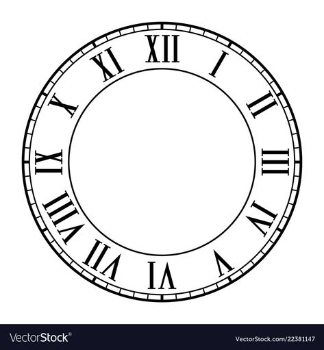 Clock Vector Illustration, Roman Numeral Clock Face, Roman Numeral Clock, Treasure Hunts, Roman Numeral, Clock Face, Roman Numerals, Transparent Png, Png Images