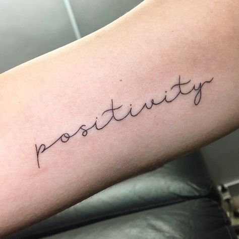 tattoo positivity insta @estilofe #fineline #positivity #positividade #tattosfemininas #tatuagens #tatuagensfemininas #tatuagensdelicadas Positivity Tattoo Symbol, Think Positive Tattoo, Positivity Tattoo, Inspiration Tattoos, Symbols And Meanings, Feel Good Quotes, Symbolic Tattoos, Inspirational Tattoos, Infinity Tattoo