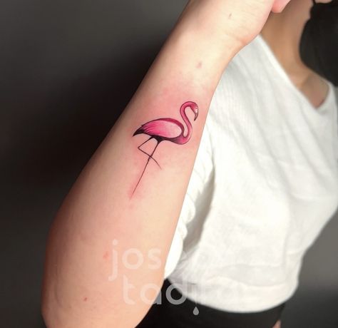 Pink Flamingo Tattoo Ideas, Flamingo Ankle Tattoo, Get Your Pink Back Flamingo Tattoo, American Traditional Flamingo Tattoo, Flamingo Tattoos For Women Meaning, Simple Flamingo Tattoo, Flamingo Tattoos For Women, Law Tattoos, Tattoo Flamingo