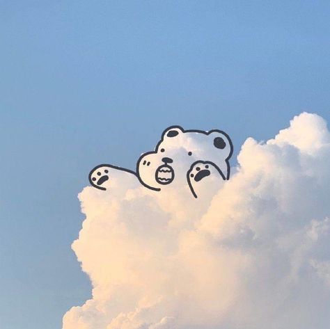 Walpapers Cute, Cartoon Clouds, Baby Blue Aesthetic, Light Blue Aesthetic, 강아지 그림, Blue Aesthetic Pastel, Cloud Art, Pastel Wallpaper, Sky And Clouds