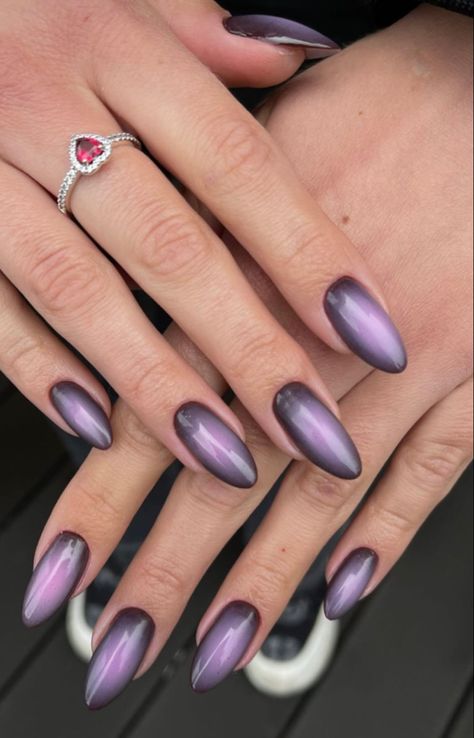 Wife Nails, Violet Nails, Nails Collection, Grunge Nails, Blush Nails, Pretty Gel Nails, Exude Confidence, Mob Wives, Mob Wife