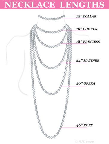 Necklace Lengths Chart, Necklace Length Chart Neckline, Necklace Size Chart, Multistrand Necklaces, Necklace Guide, Bead Size Chart, Necklace Length Chart, Necklaces Ideas, Diy Necklaces