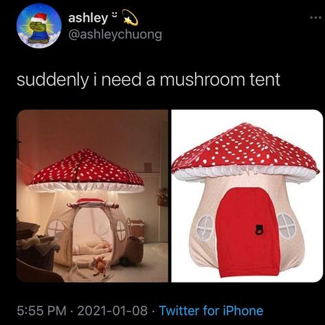 Mushroom Tent, Frog House, Twitter Memes, Tent Material, La Baby, Kids Tents, Sheep Farm, Pop Up Tent, Apollo Box