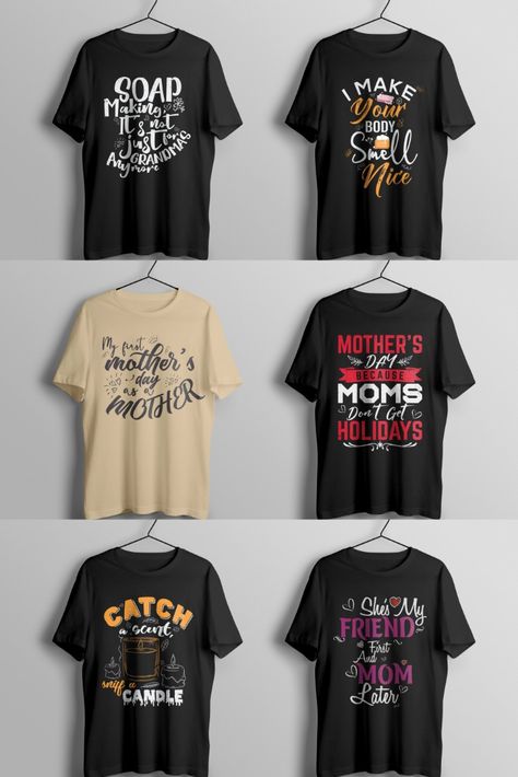 I will make custom typography t shirt design for merch by amazon Merch By Amazon Shirts, Amazon Shirts, Merch By Amazon, Unique Lettering, Typography T Shirt Design, Typography Tees, Custom Typography, Merch Design, Fashion Typography