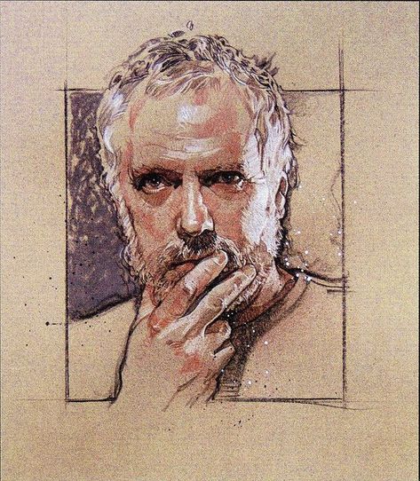 Drew Struzan, Self Portrait Art, Pastel Portraits, Norman Rockwell, Portrait Inspiration, A Drawing, Figurative Art, Portrait Drawing, Figure Drawing