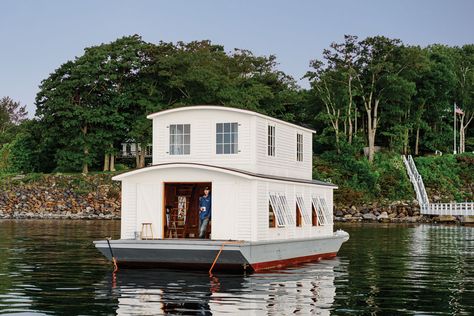 House Sailboat, Houseboat, Dock House Boathouse, Alleppey Boat House, Dutch Barge Houseboats, Floating Homes Houseboats, Boathouse Design, Floating House, House Boat