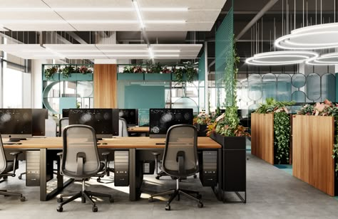 Moderm office design concept sur Behance Tesla Office, Asia Afrika, Open Office Layout, Office Design Concepts, Open Concept Office, Google Office, Cozy Interior Design, Modular Office Furniture, Small House Elevation