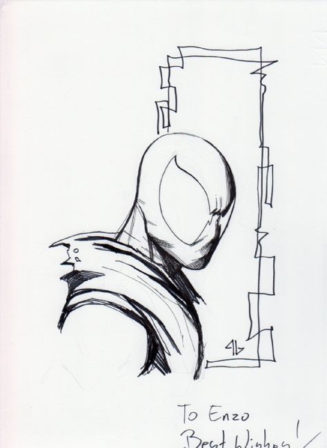 Scarlet Spider Scarlet Spider Sketch, Scarlet Spider Drawing, Superhero Sketches, Adi Granov, Marvel Art Drawings, Spider Drawing, Scarlet Spider, Spiderman Drawing, Marvel Comics Covers