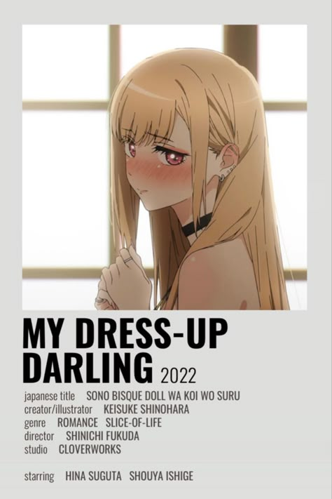 My Dress-Up Darling Minimalist Poster! Thank you for 5k ( ◠‿◠ ) Movie Character Posters, Anime Watchlist, Japanese Animated Movies, Best Romance Anime, Sono Bisque Doll, Anime Suggestions, Anime Printables, Animes To Watch, Anime Watch