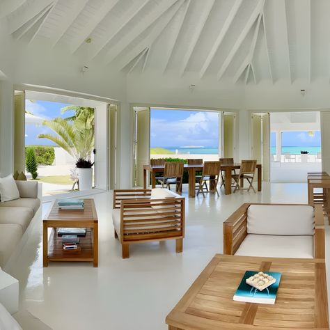 #FEATUREDLISTING | 📍Guanahani Beach Villa Estate, San Salvador, Bahamas  • Bedrooms: 5 • Bathrooms: 4.2 • Interior: 7,860 Sq. Ft. • Exterior: 77 Acres • Listing ID: VS10753 • Asking Price: $4,195,000  Listed by Rosalyn Brown. Visit bit.ly/HGC-VS10753 San Salvador Bahamas, Bahamas Home, Beach Villa, House Entrance, Vacation Homes, Bahamas, Entrance, Bathrooms, Villa