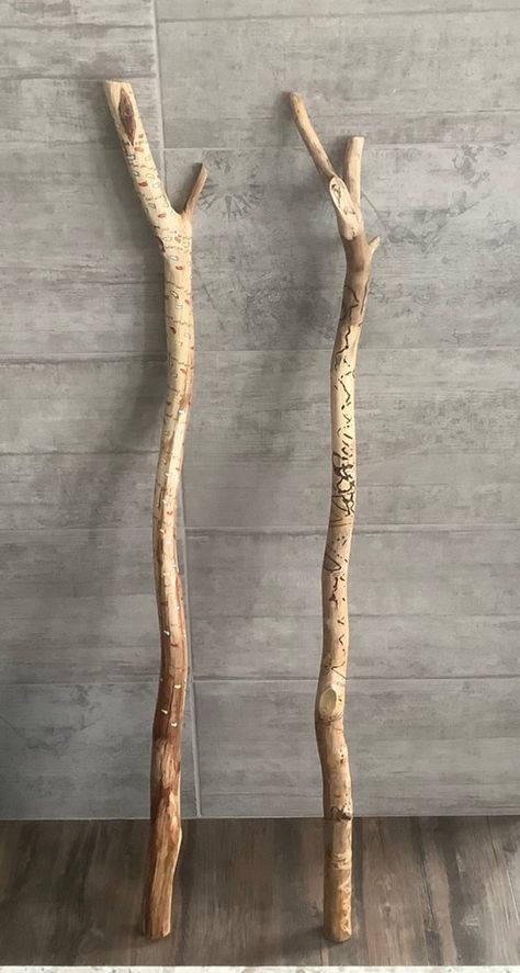 Steampunk Cane, Walking Poles, Woodburning Projects, Wooden Walking Sticks, Beach Wood, Wood Burner, Walking Stick, Walking Sticks, Whittling