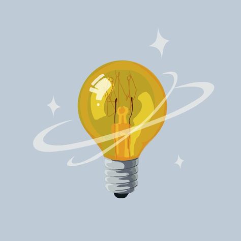 Light bulb vector illustration collage element | premium image by rawpixel.com / juju. Bulb Vector Illustration, Lightbulb Illustration Graphics, Idea Illustration Lightbulb, Bulb Aesthetic, Light Bulb Graphic, Bulb Illustration, Light Bulb Illustration, Lights Illustration, Bulb Vector